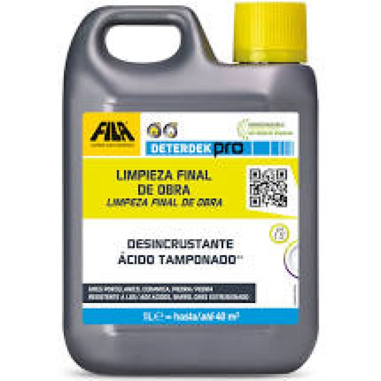 Deterdek detergente desincrustante para la limpieza de final de obra