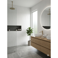 Azulejo Aspen Waves 30x60 Blanco brillo