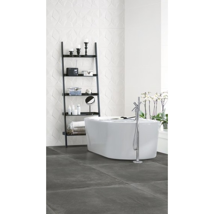 Azulejo Fiber-W 33x91 decorado Blanco mate