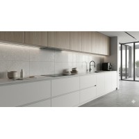 Azulejo Uptown Concrete 30x90 Pearl acabado piedra