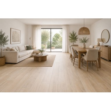 Suelo Andira 19x57 Beige imitación madera